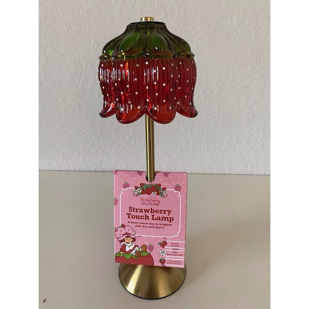 Strawberry‎ Shortcake Touch Lamp USB Rechargeable Glass Dimmable Light VIRAL NEW